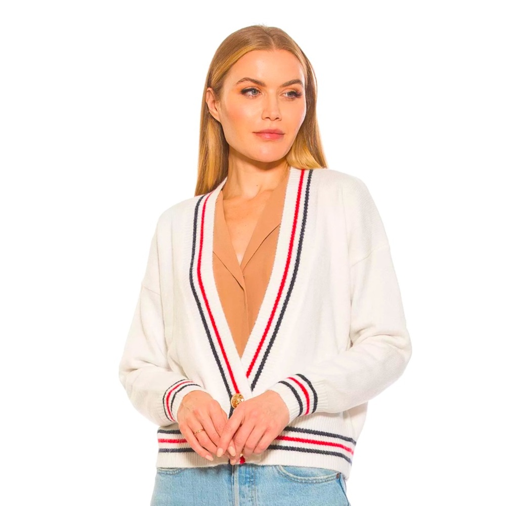 Cathrine Knitted Sweater With Stripe Detail XS
